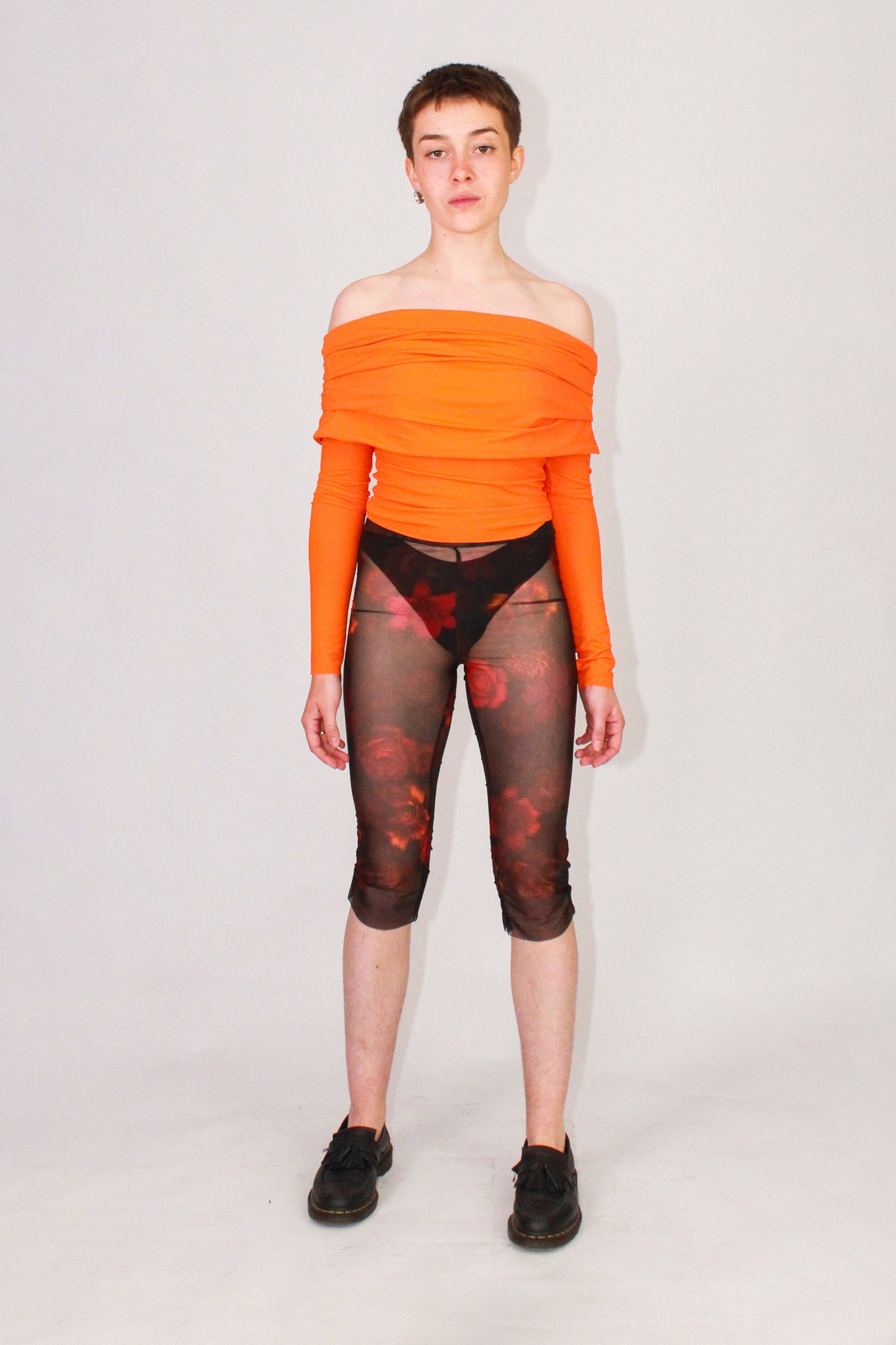 Off-shoulder pleated top STROM X GAMO