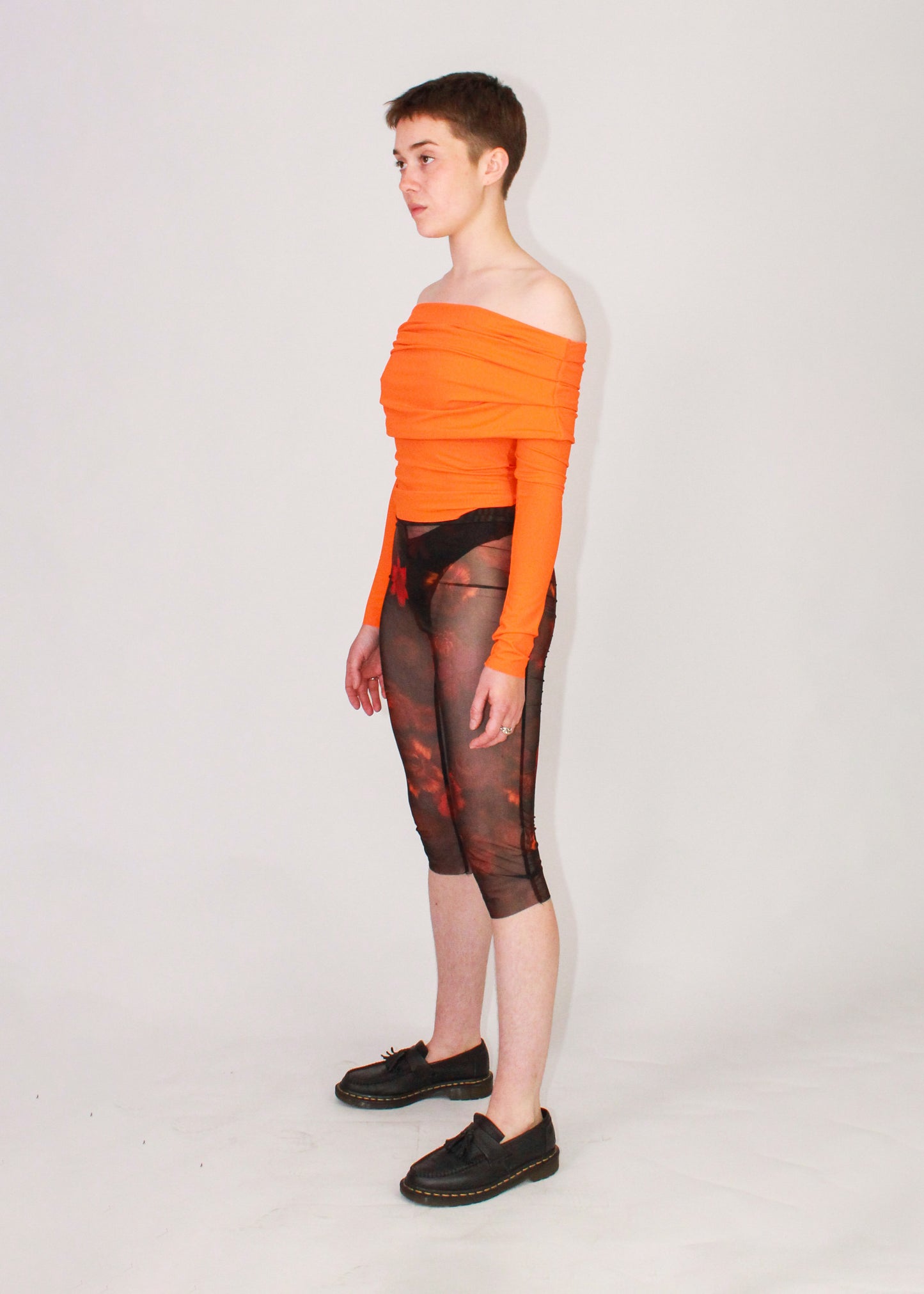 Off-shoulder pleated top STROM X GAMO